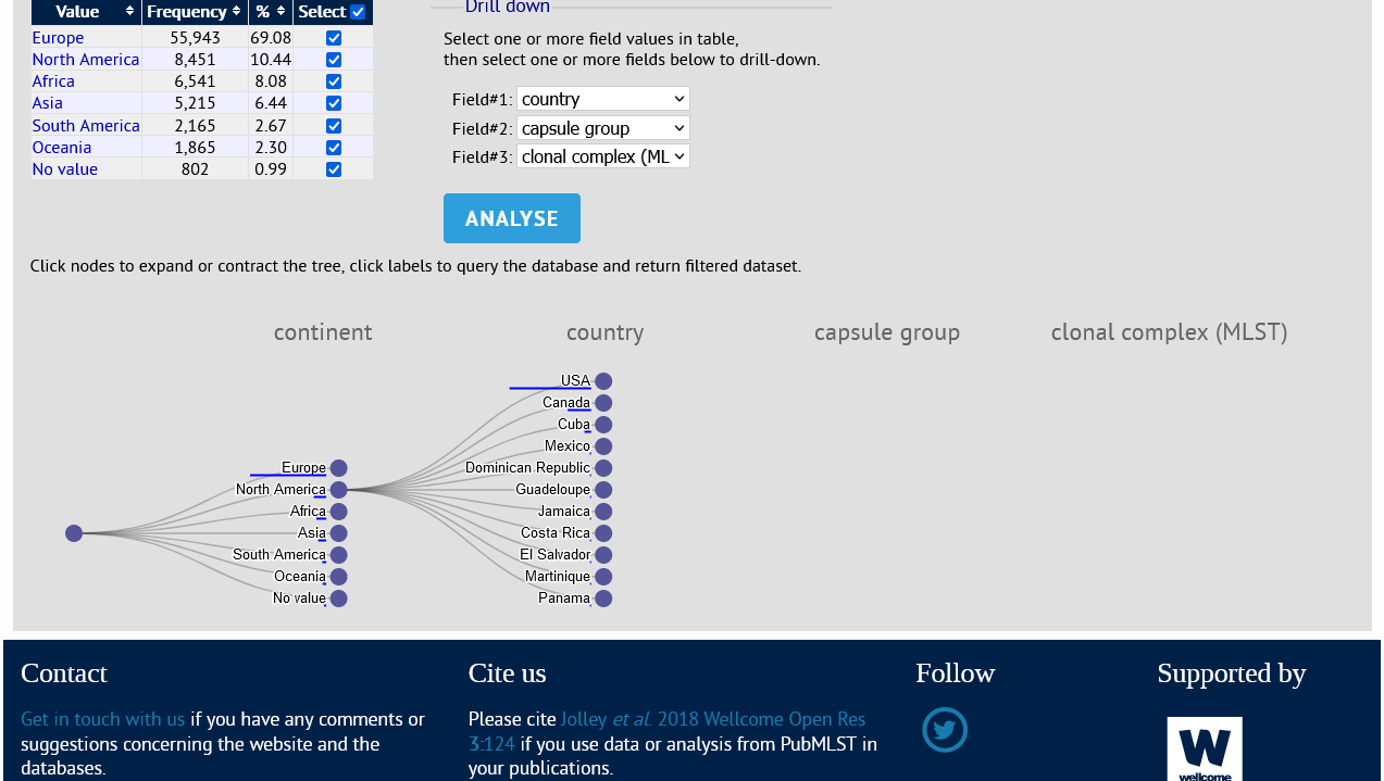 Decomposition tree breaks down field values